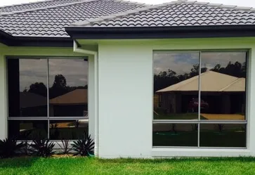 Luxury house window privacy tint project with reflective film