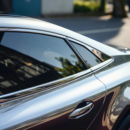 close-up-metallic-car tinting